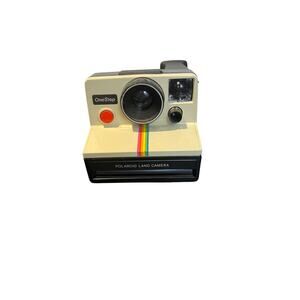 Vintage Polaroid One Step Land Camera Instant Camera Rainbow Stripe